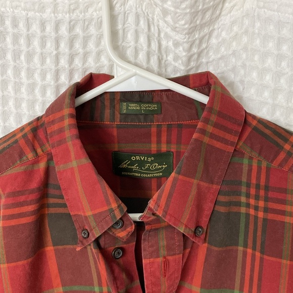 Orvis Signature Collection Plaid Button Down Men’s Shirt - Size L - Picture 2 of 6